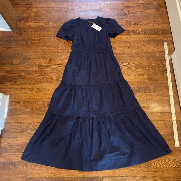 Quince Navy Tiered Maxi Dress - Picture 6 of 16